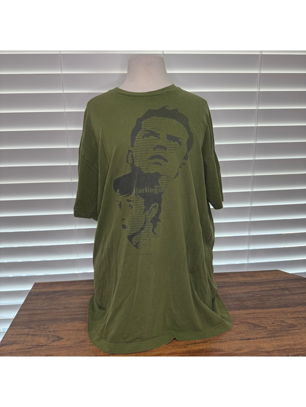 American Apparel Olive Green The Darlings Graphic T-Shirt Size XL